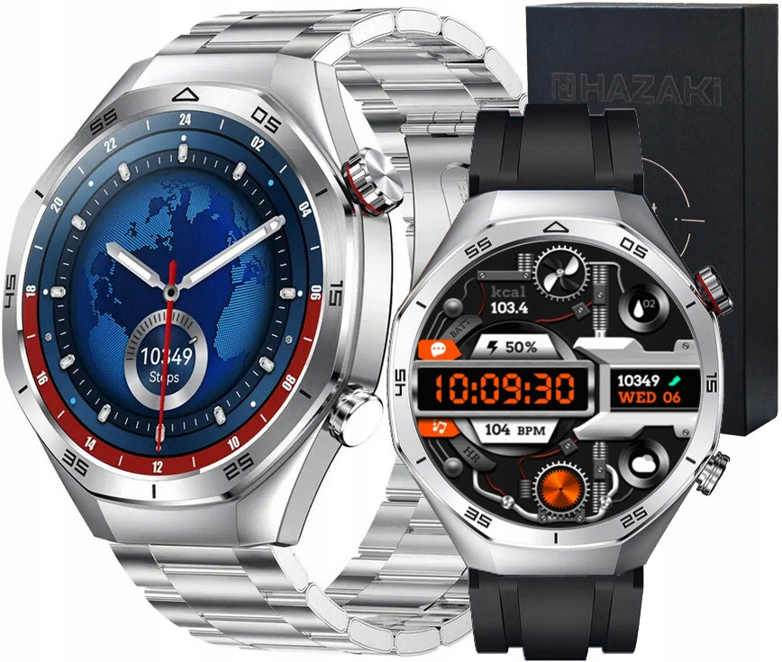 Chytré Hodinky Pánské Hodinky Menu Pl Hovory Smart 2xPASEK Bat 520mAh 466x466px