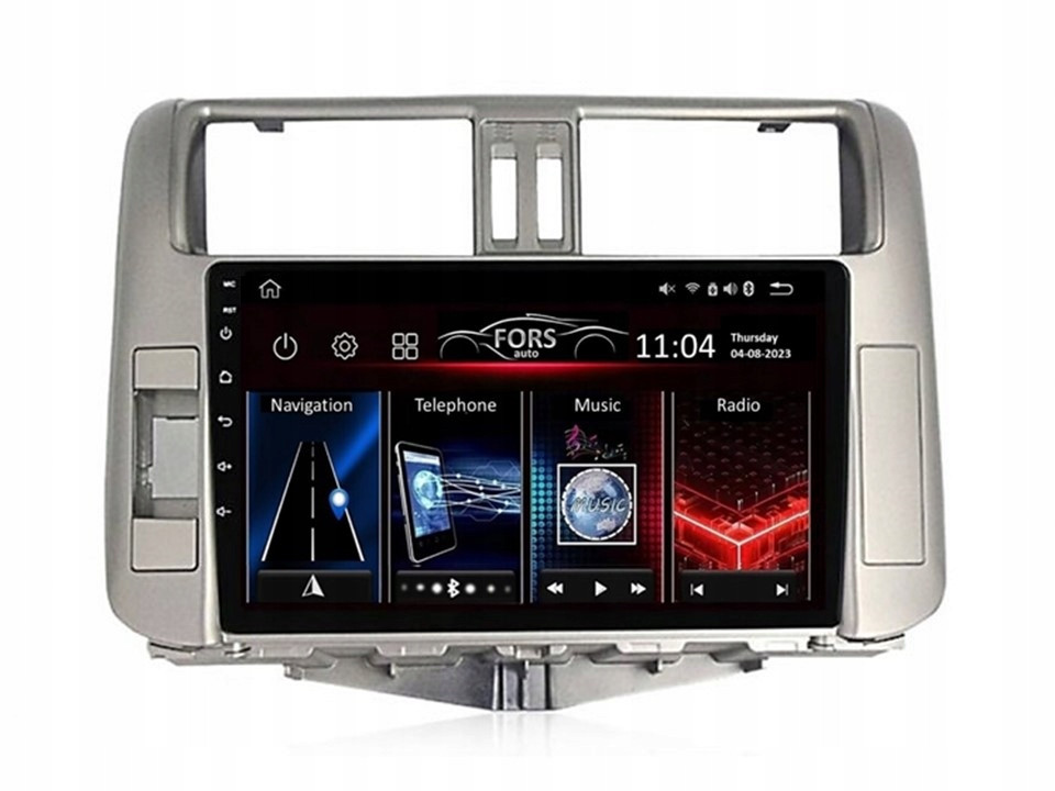 Android rádio FS4-Max Prado 150 2009-2013 4/32 Carplay AndroidAuto 2K Dsp