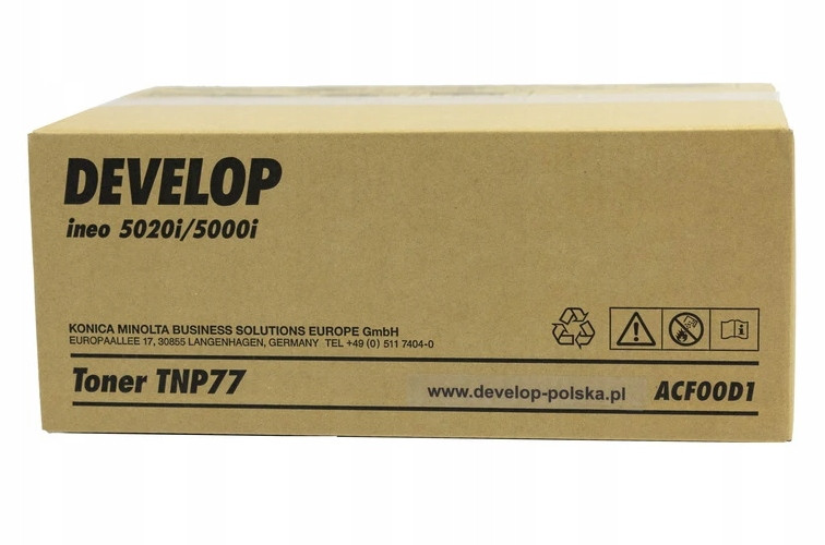 Originální toner TNP-77 ACF00D1 pro Develop ineo 5000i 5020i 20K