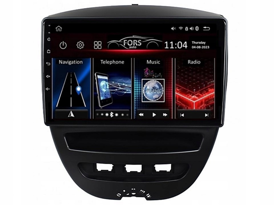 Android rádio FS-Max4 Aygo C1 107 4/32 CarPlay Android Auto 8-core