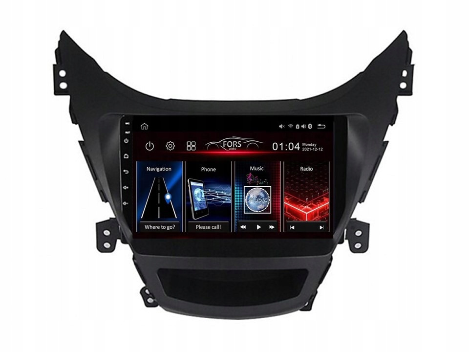 Android rádio FS-Max4 Elantra 2011-2013 4/32 CarPlay Android Auto 8-core