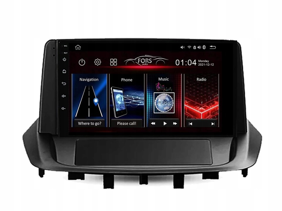Rádio Android FS-Max4 Fluence 2009-2017 4/32 CarPlay Android Auto 8jádrový