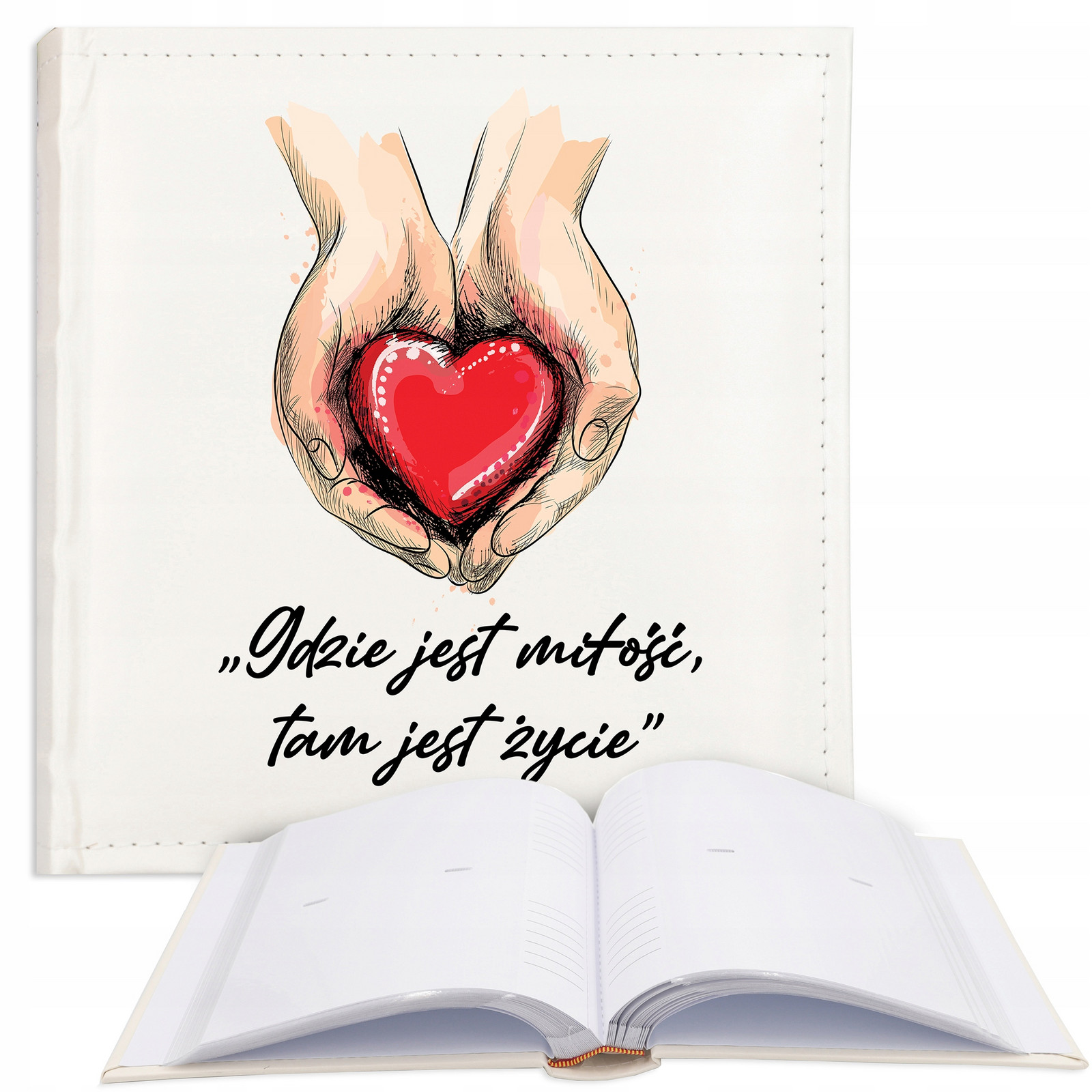 Album dárek na Valentýna pro pár Srdce Vzory