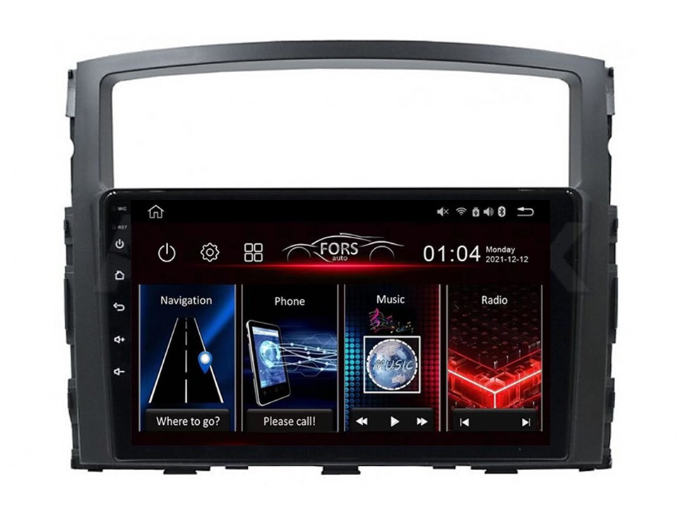 Android rádio FS-Max4 Pajero 2006-2014 4/32 CarPlay Android Auto 8-core