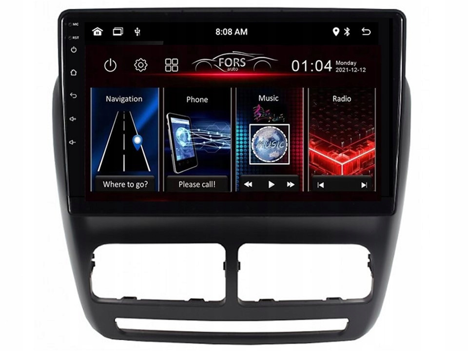 Android rádio FS1-Lite Fiat Doblo (263) 2010-2015, Opel Combo Tour 2011-18