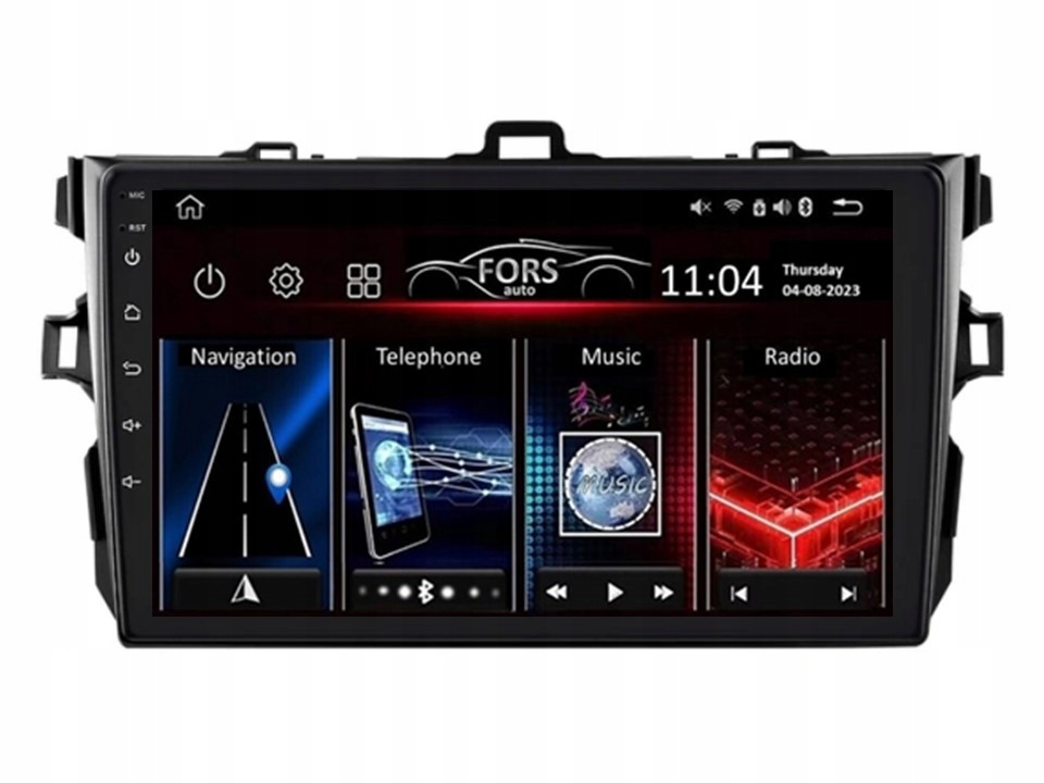 Android rádio FS2-Pro Corolla 2006-2013 2/32 CarPlay Android Auto 8-core