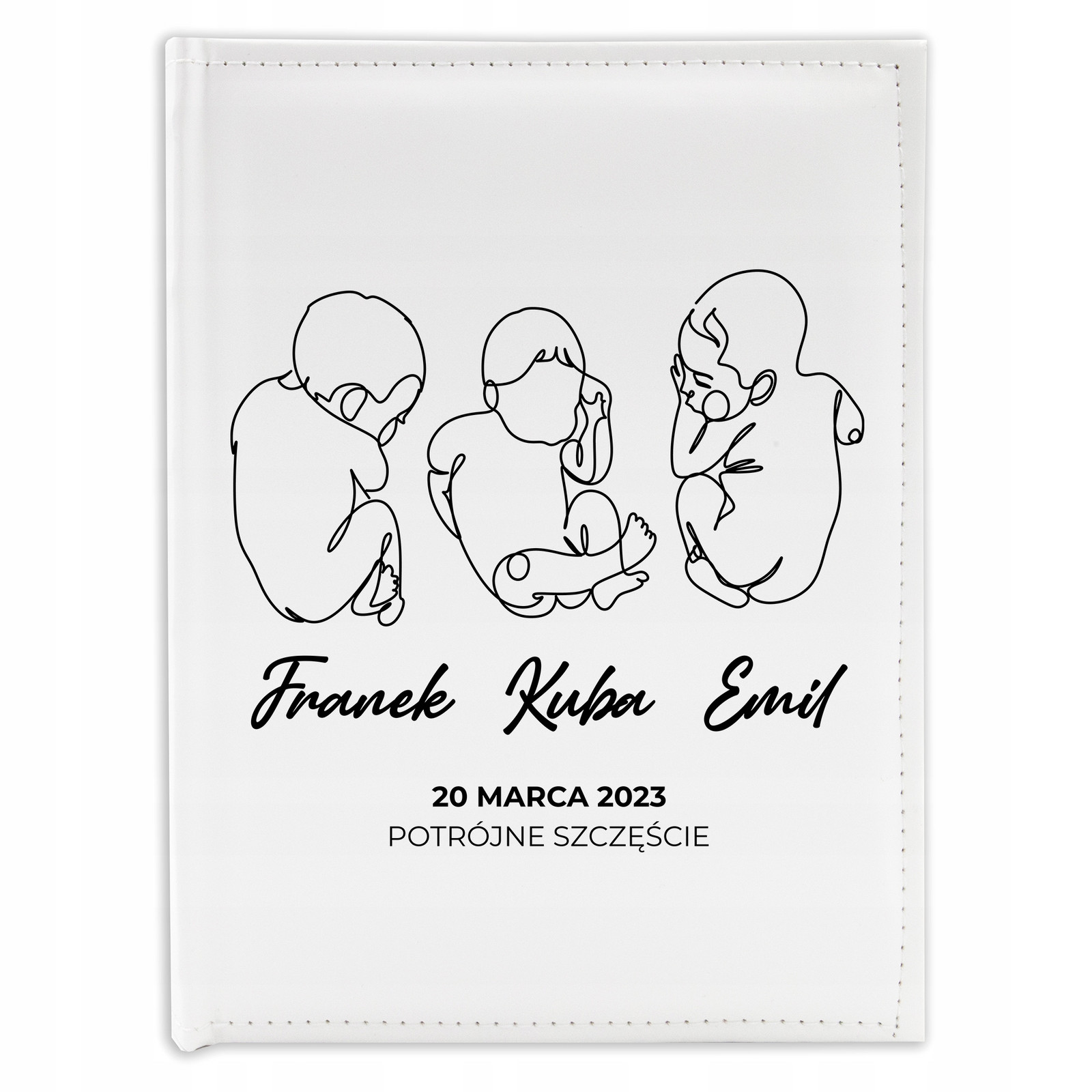 Album dárek Na Křtiny Pro Trojčata Jméno Vzory