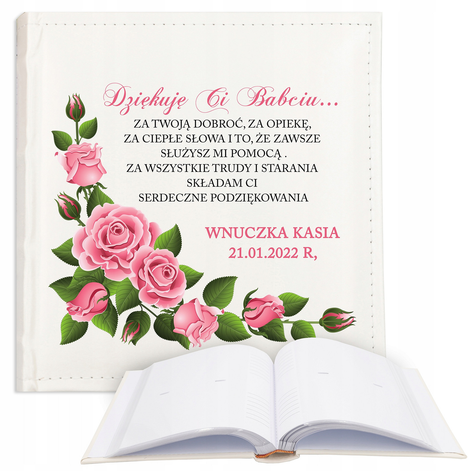 Album Kůže dárek Pro Milovanou Babičku Vzor Jméno