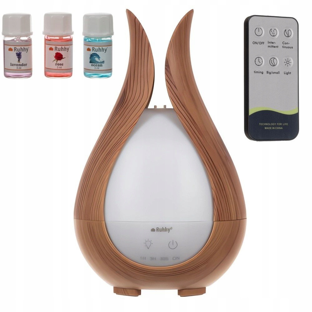 Ruhhy 24610 Zvlhčovač vzduchu s dálkovým ovládáním 200 ml 3x aroma olej