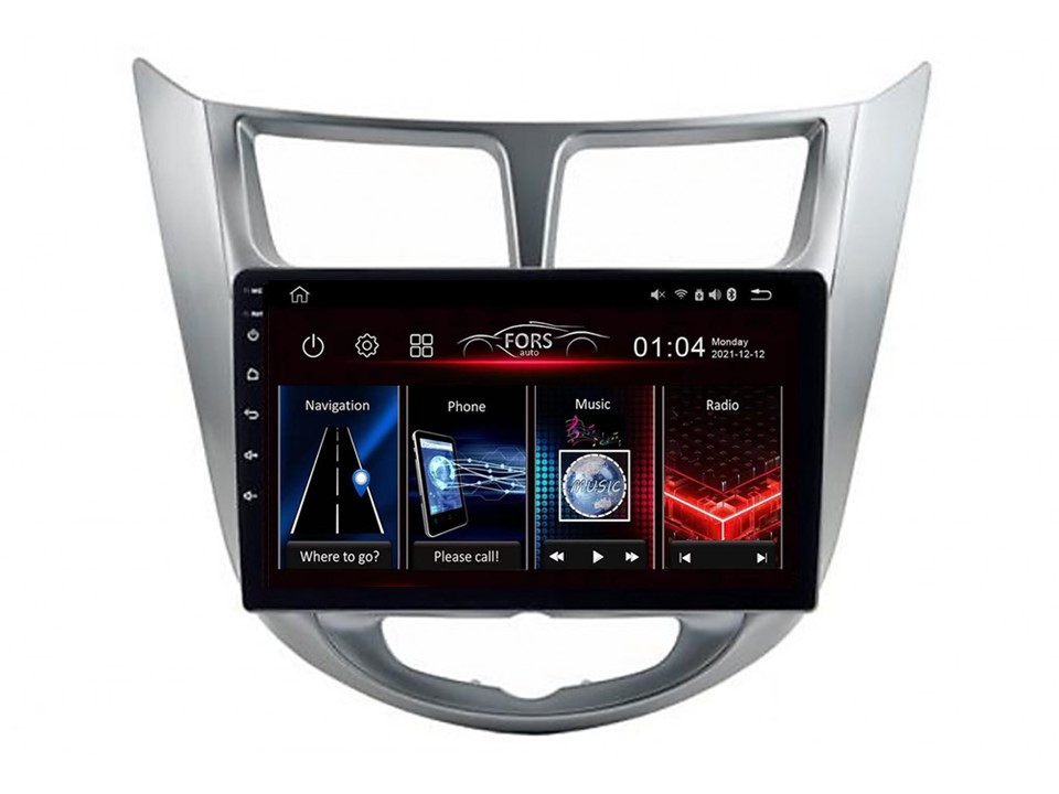 Android rádio FS2-Ultra Verna I25 Accent 10-14 2/32GB, CarPlay Android Auto