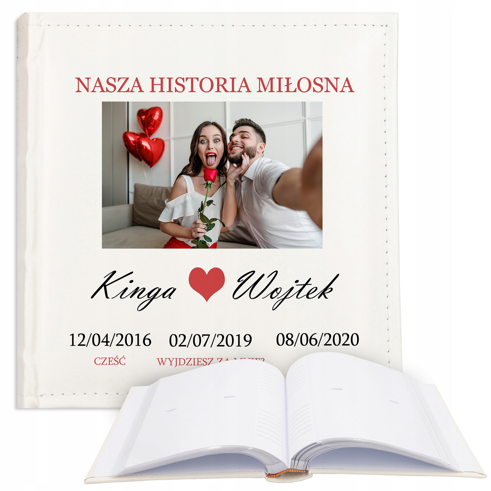 Album dárek Pro Páry Na Valentýna Vzory Jména