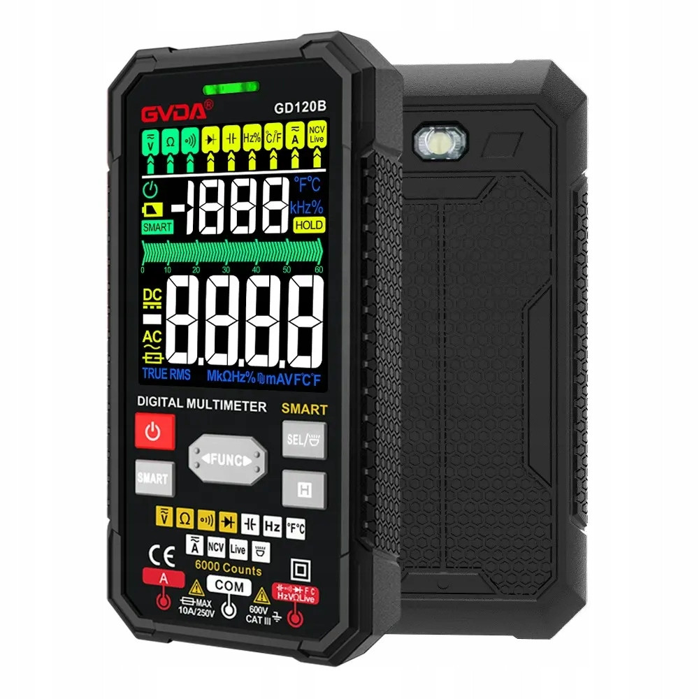 Gvda GD120B Digitální multimetr s barevným LCD displejem