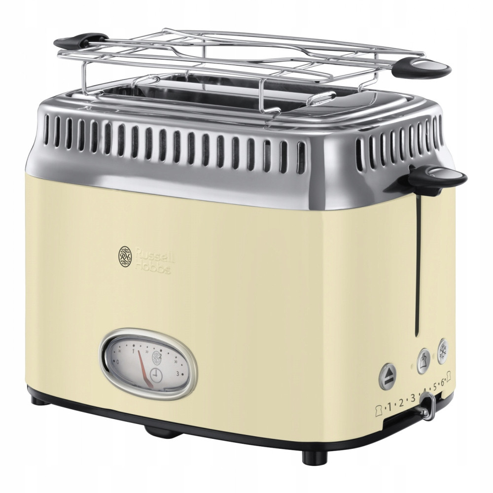 Toustovač Russell Hobbs Retro Vintage béžový/hnědý 1300 W