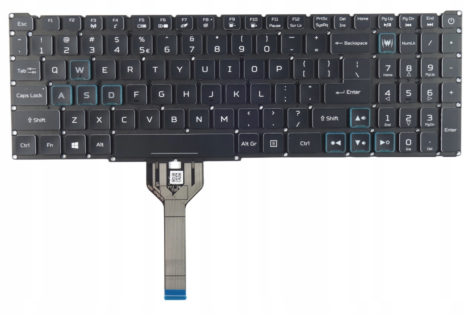 Klávesnice pro notebook Acer AN515-55 AN515-57 AN515-58 Led Rgb Qwerty Us