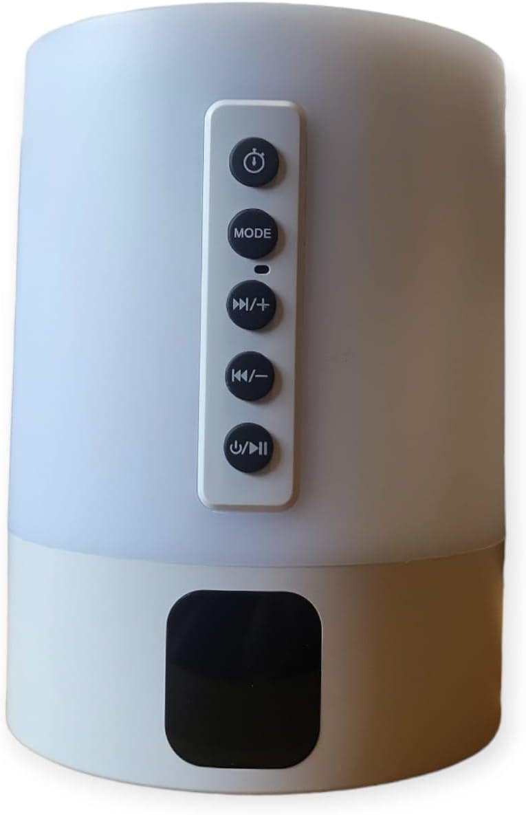 Bluetooth reproduktor MP3 přehrávač Led lampička Relax Bílý šum pro spánek