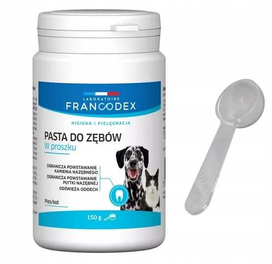 Francodex prášková zubní pasta pro psy a kočky 150 g
