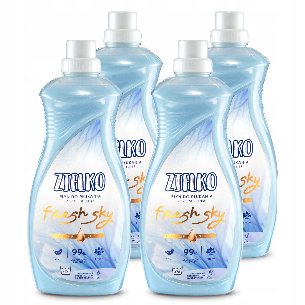 Zielko Sada Tekutá aviváž modrá Fresh Sky 4x1520 ml (3+1)
