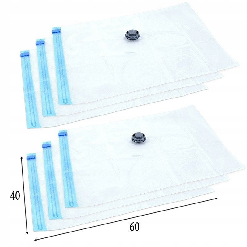 Vakuové sáčky vakuový pytel na oblečení povlečení svetry sada 6 kusů