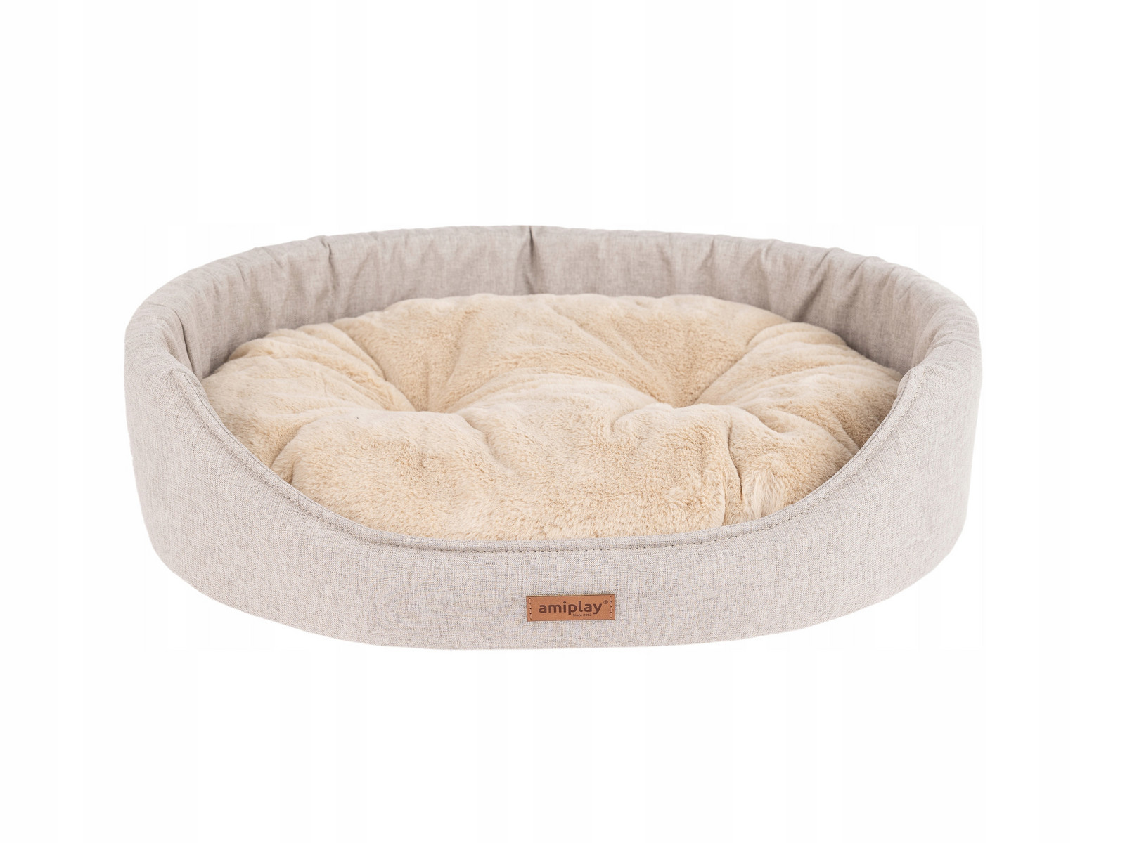 Amiplay Pelíšek oválné Como L Béžové