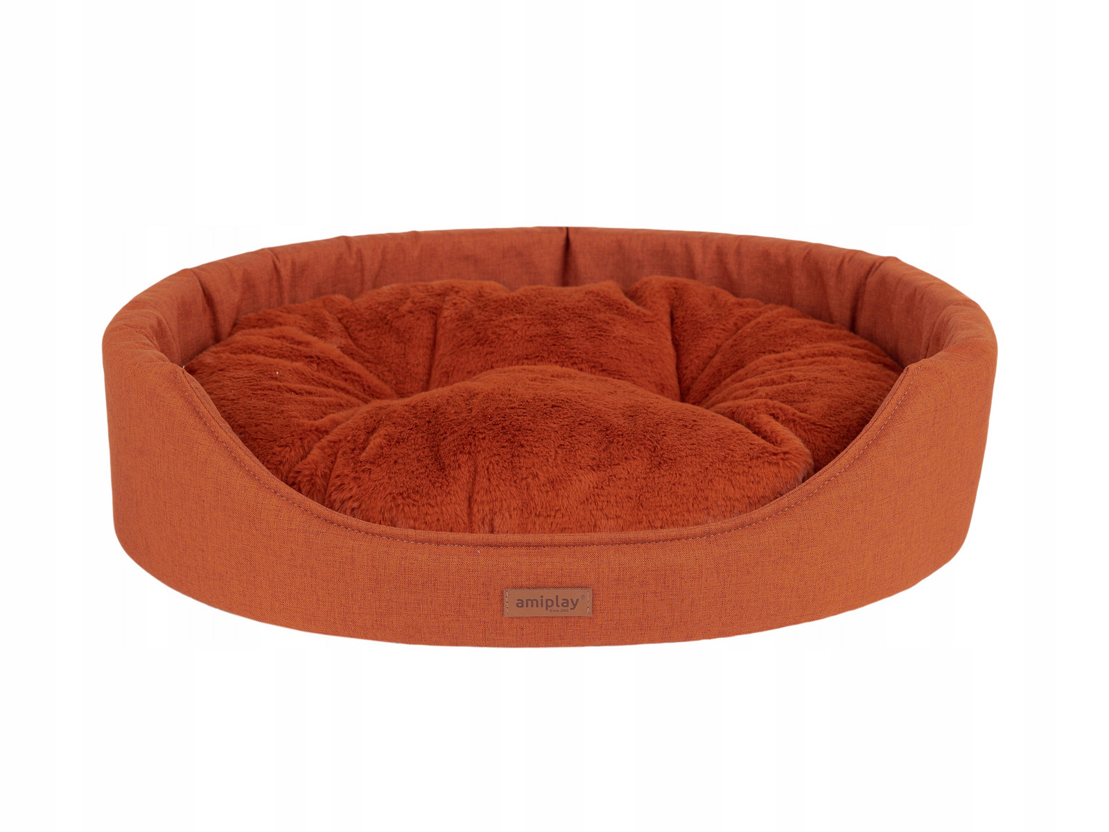 Amiplay Pelíšek oválné Como L Měděné