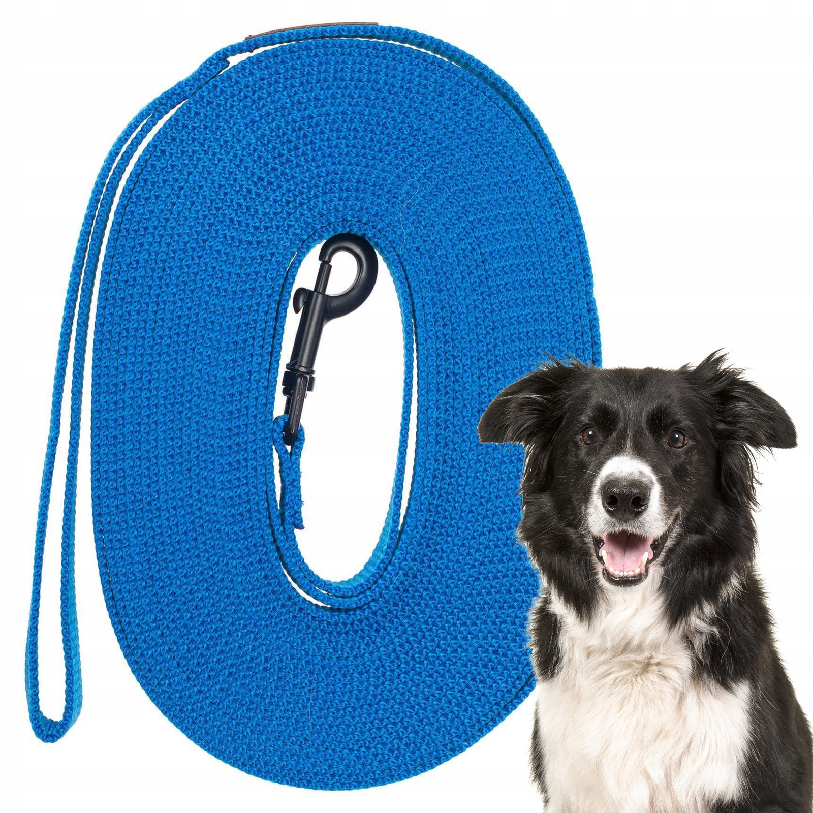 Tréninková Linka pro výuku povelů a výcvik psa 5 metrů Ukory Modrá