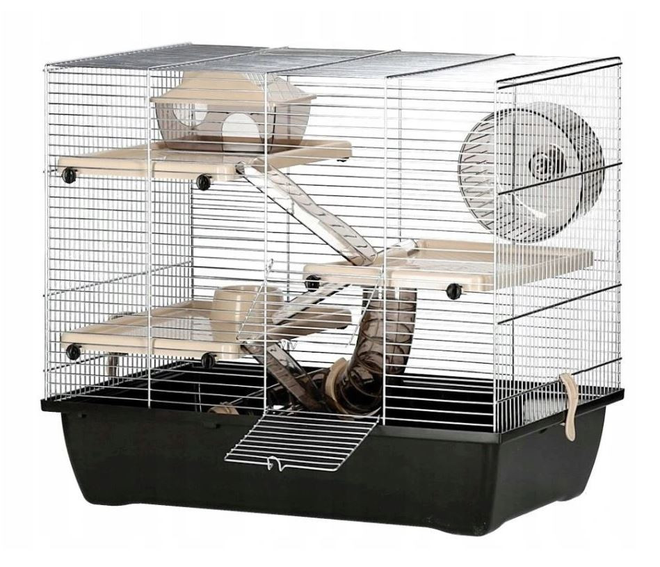 Klec s toaletou pro malé hlodavce Inter-Zoo 50 x 45,5 x 33 cm