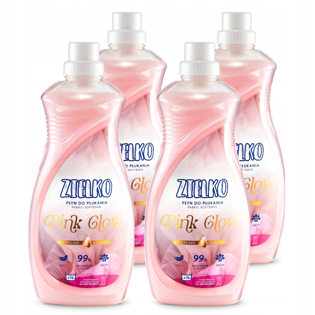 Zielko Sada Tekutá aviváž růžová Pink Glow 4x1520 ml (3+1)