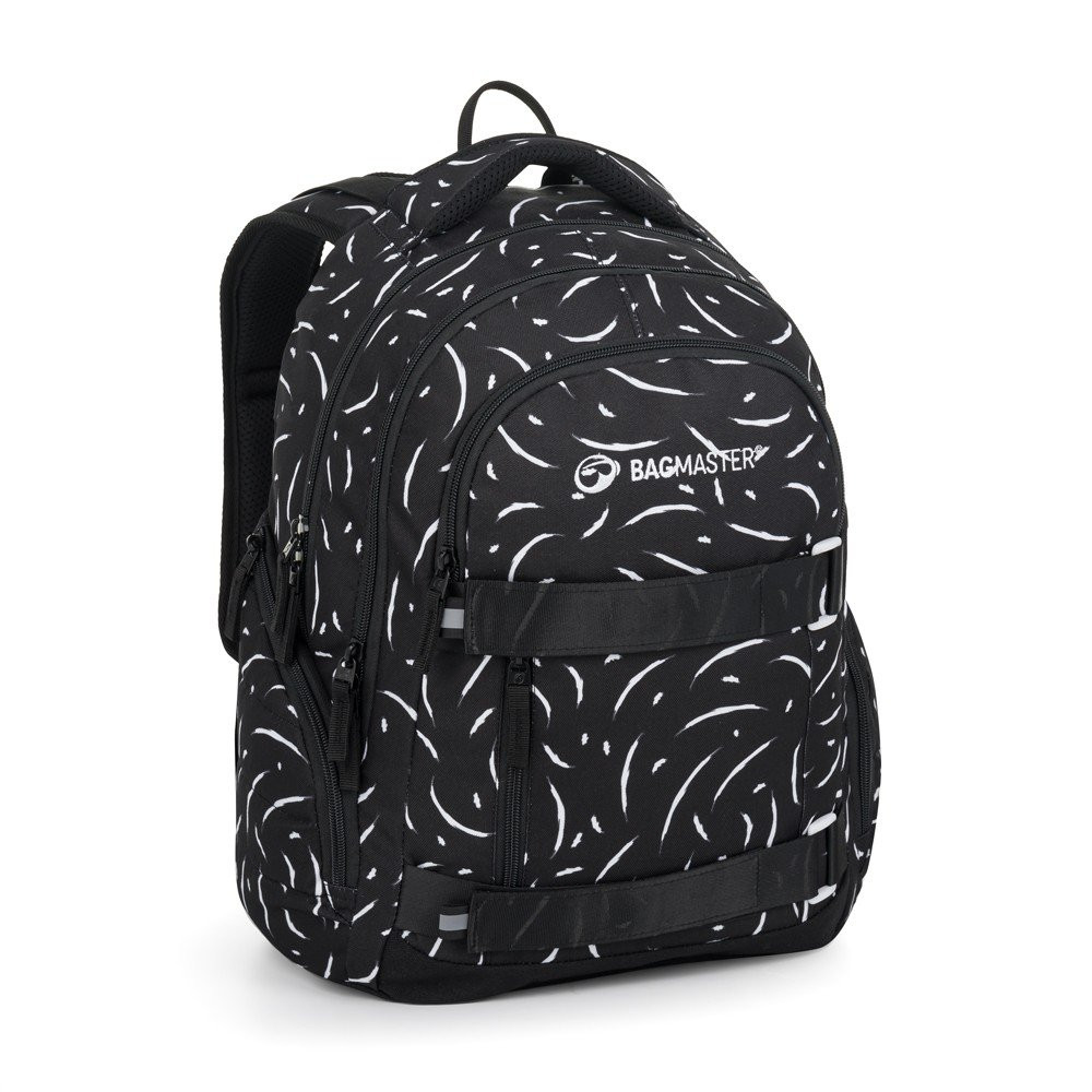 bagmaster NOMAD 25 A studentský batoh – černo-bílý