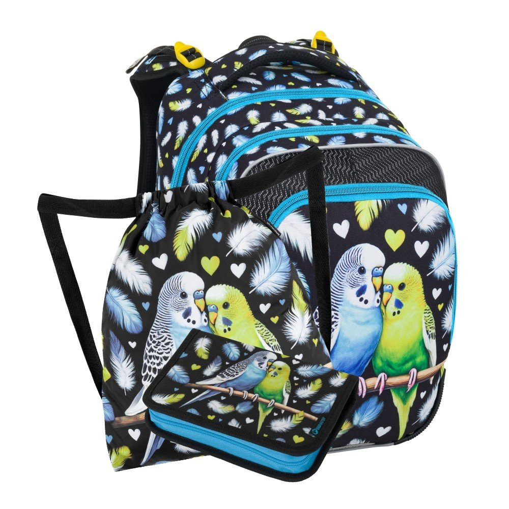 Bagmaster BETA 25 A malý školní set pro prvňáčky – papoušek