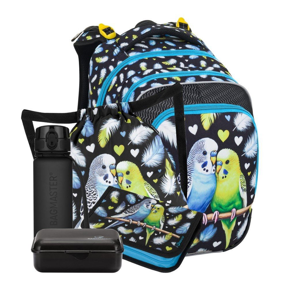 Bagmaster BETA 25 A velký školní set pro prvňáčky – papoušek