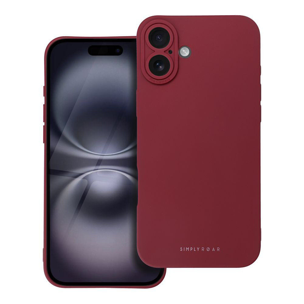 Zadní ochranný kryt ROAR case LUNA pro Apple iPhone 16 Plus, červená