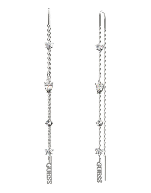 Guess Dlouhé náušnice s krystaly Wonderlights JUBE04412JWRHT/U