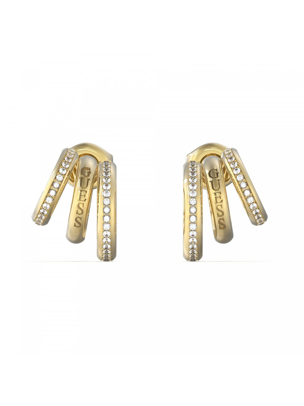 Guess Originální pozlacené náušnice Crazy Earrings JUBE03302JWYGT/U