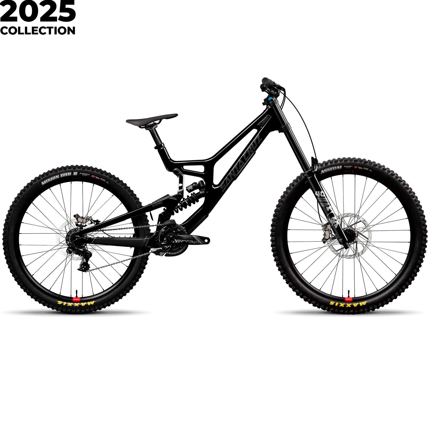 Santa Cruz V10 8 CC MX 24 DH S sjezdové kolo Gloss Black Sparkle vel. M