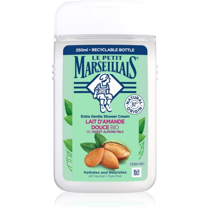 Le Petit Marseillais Sweet Almond Milk BIO krémový sprchový gel 250 ml