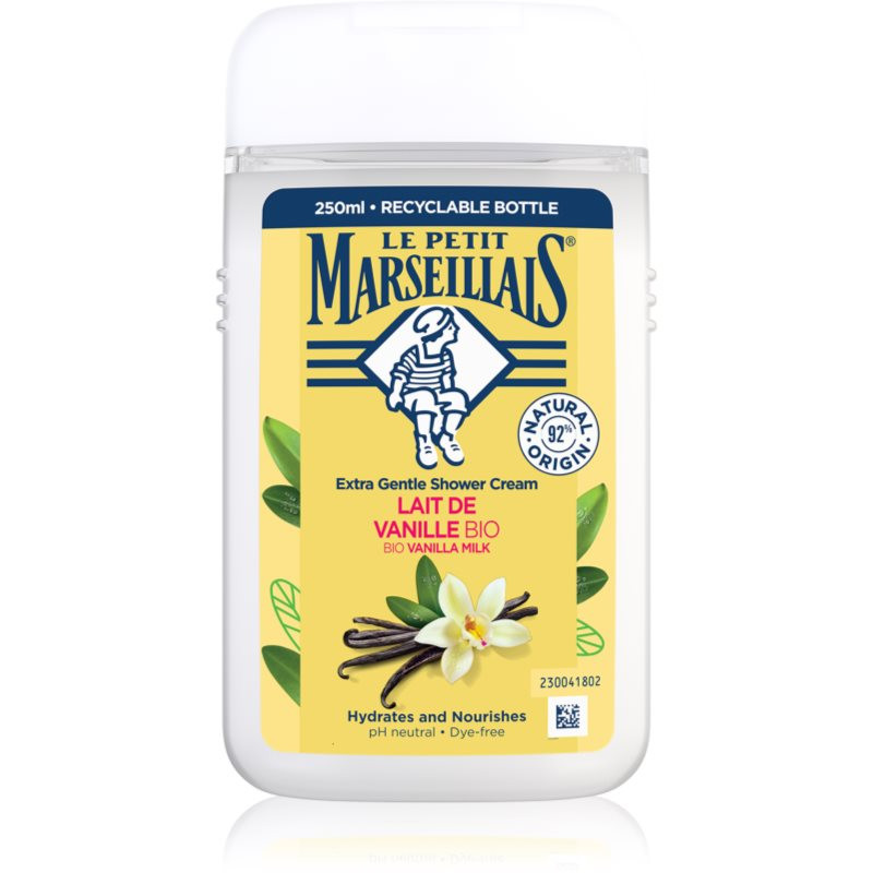 Le Petit Marseillais Vanilla Milk BIO krémový sprchový gel 250 ml