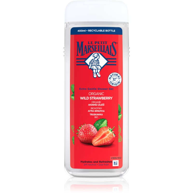 Le Petit Marseillais Wild Strawberry BIO jemný sprchový gel 400 ml