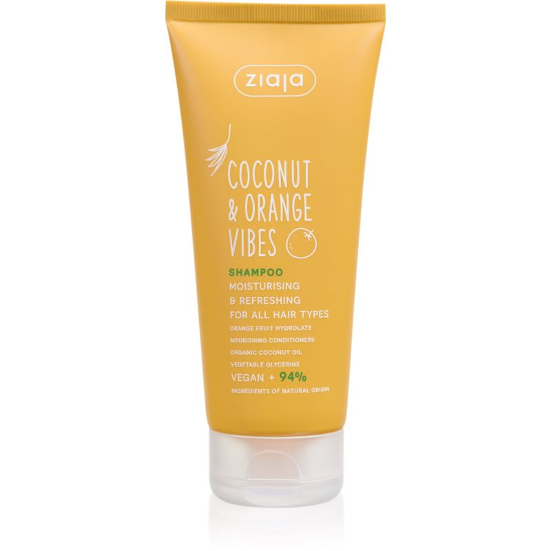 Ziaja Coconut & Orange Vibes hydratační šampon pro všechny typy vlasů 200 ml