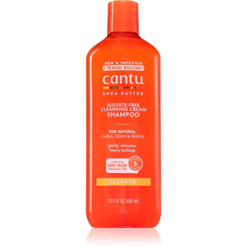 CANTU Shea Butter Shampoo hydratační šampon pro vlnité a kudrnaté vlasy 400 ml