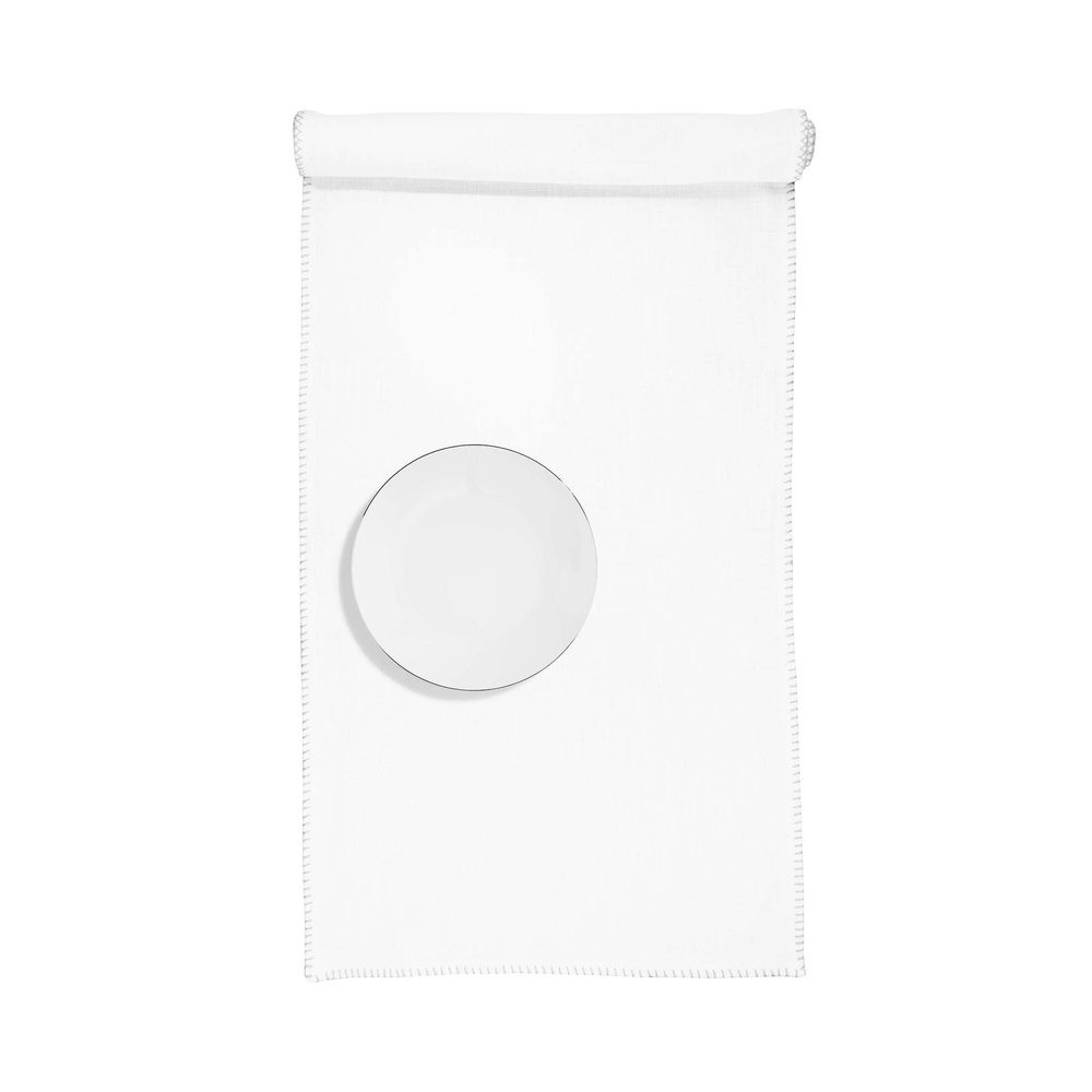 FINCA Běhoun na stůl 50 x 160 cm - bílá