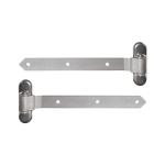 LOCINOX 3DW HDG 350 – ocelové panty pro dřevěné křídlové brány a branky, pozinkované, stříbrné, délka 360 mm