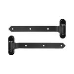 LOCINOX 3DW HDG 350 – ocelové panty pro dřevěné křídlové brány a branky, pozinkované, černé, délka 360 mm