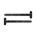LOCINOX 3DW HDG 450 – ocelové panty pro dřevěné křídlové brány a branky, pozinkované, černé, délka 470 mm