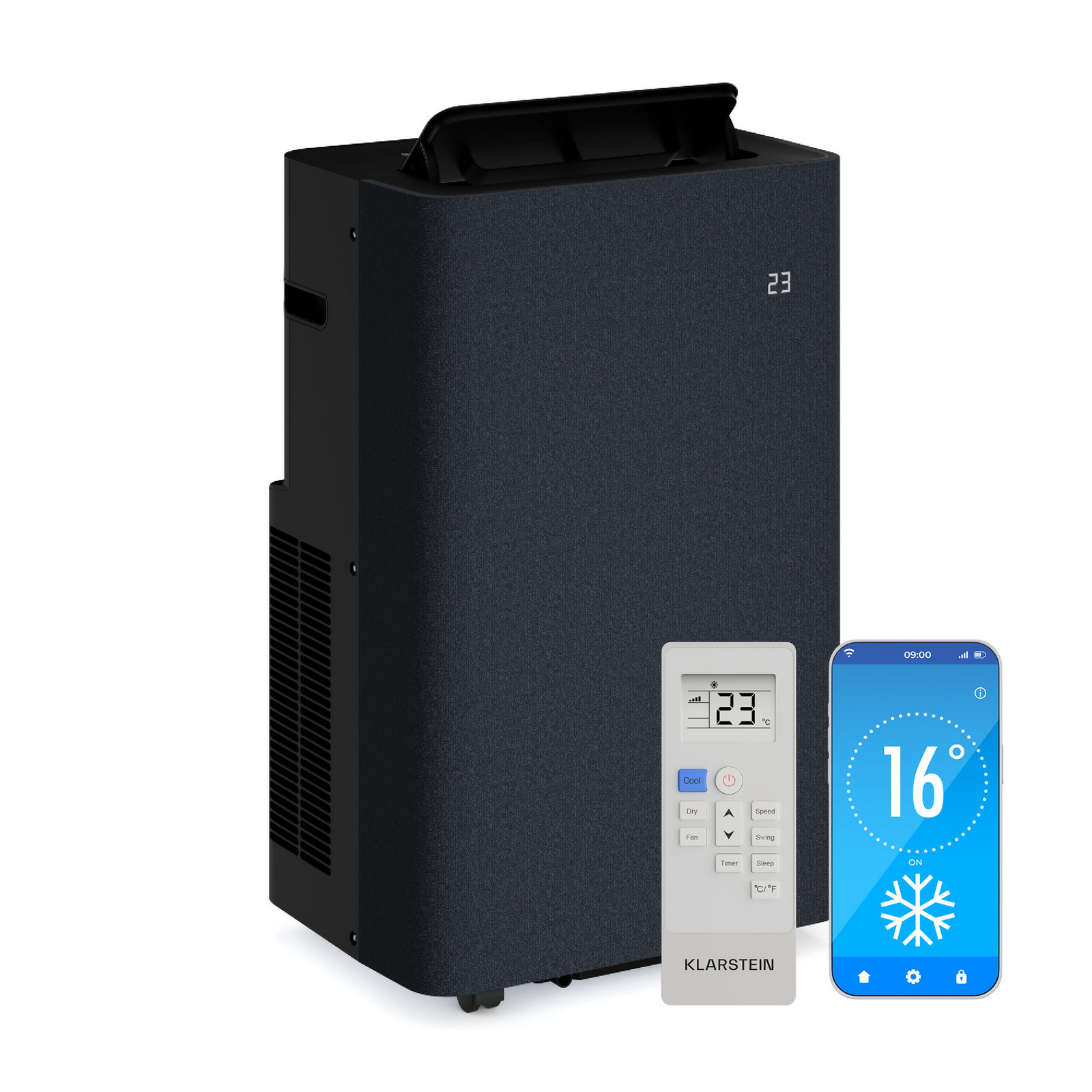 Klarstein AireLux přenosná klimatizace, 14000 BTU, Smart Control, Moderní