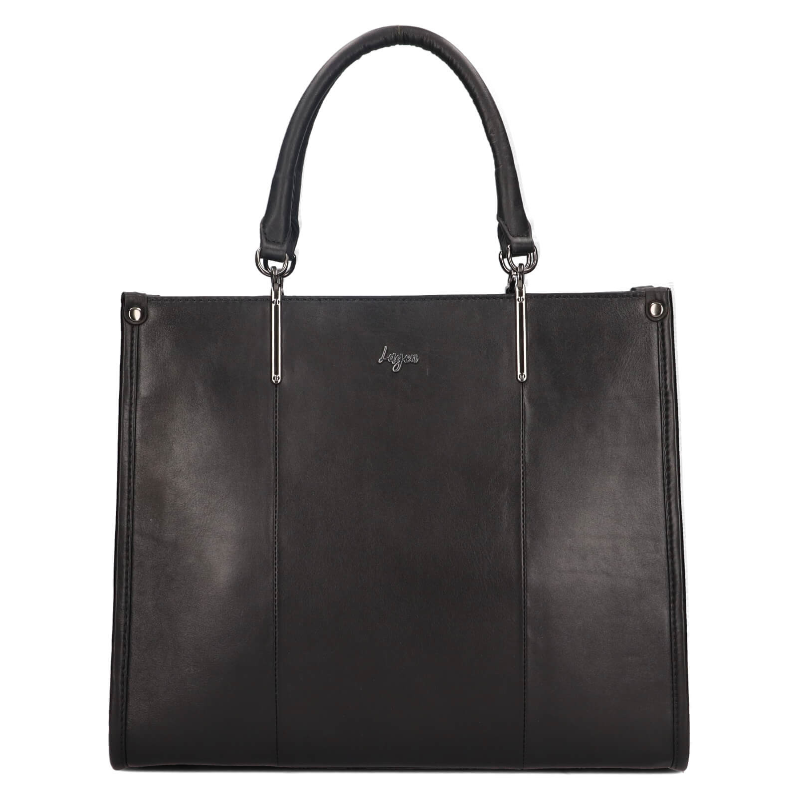 Dámská kožená kabelka Lagen Finet - černá