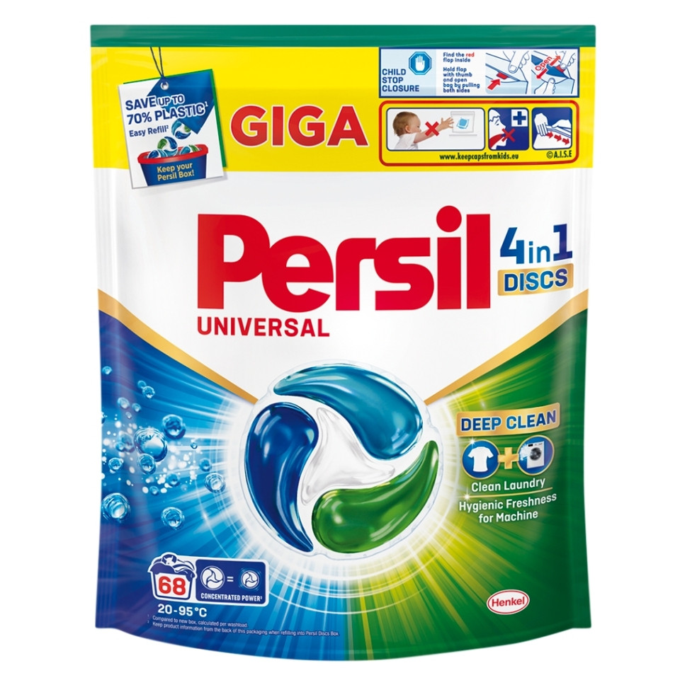 PERSIL Kapsle na praní 4 v 1 Discs Universal Giga 68 praní