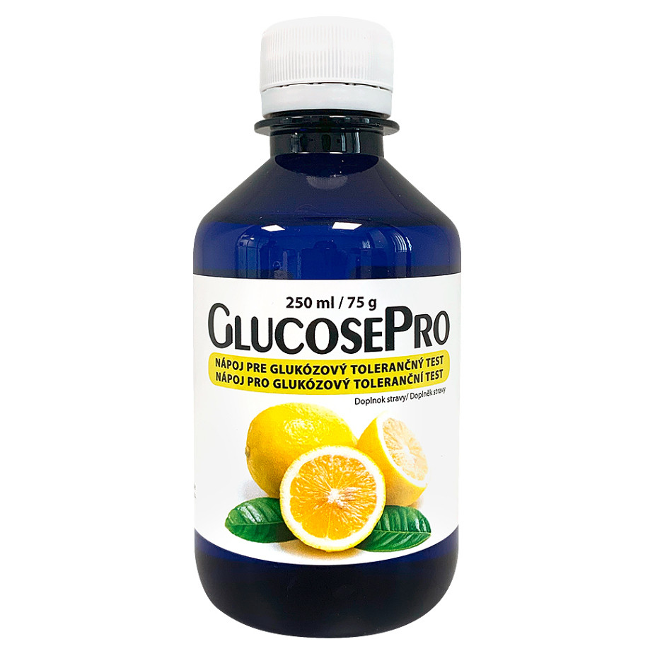 GLUCOSEPRO Nápoj na orální glukózový toleranční test citrón 250 ml
