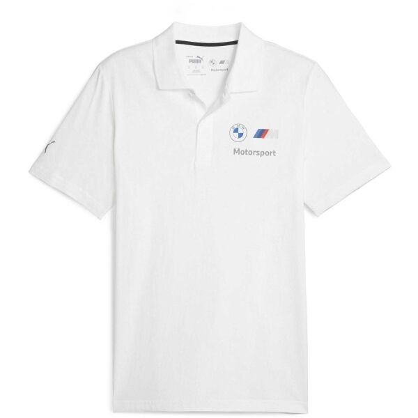 Puma BMW MOTORSPORT ESSENTIALS TEE Pánské polo triko, bílá, velikost
