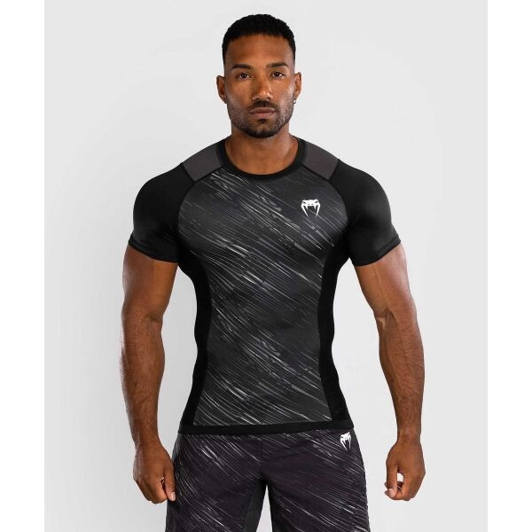 Venum RAPID SHORT SLEEVE RASHGUARD Kompresní triko, černá, velikost