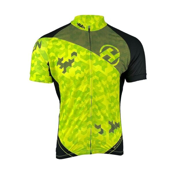 HAVEN SINGLETRAIL NEO MEN Pánský cyklistický dres, reflexní neon, velikost